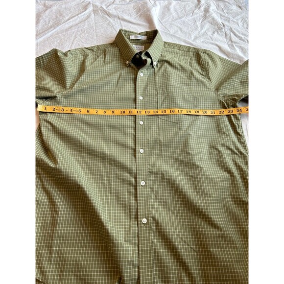 LL Bean mens Short Sleeve Button Down Wrinkle Free Shirt Size L - Picture 4 of 5